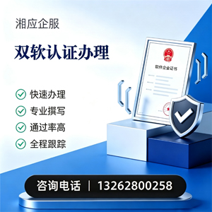 汉中双软认证申报服务