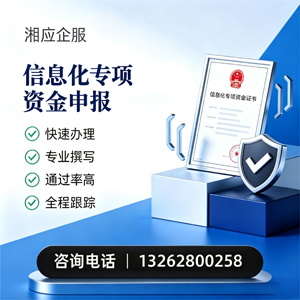 汉中信息化专项资金申报服务
